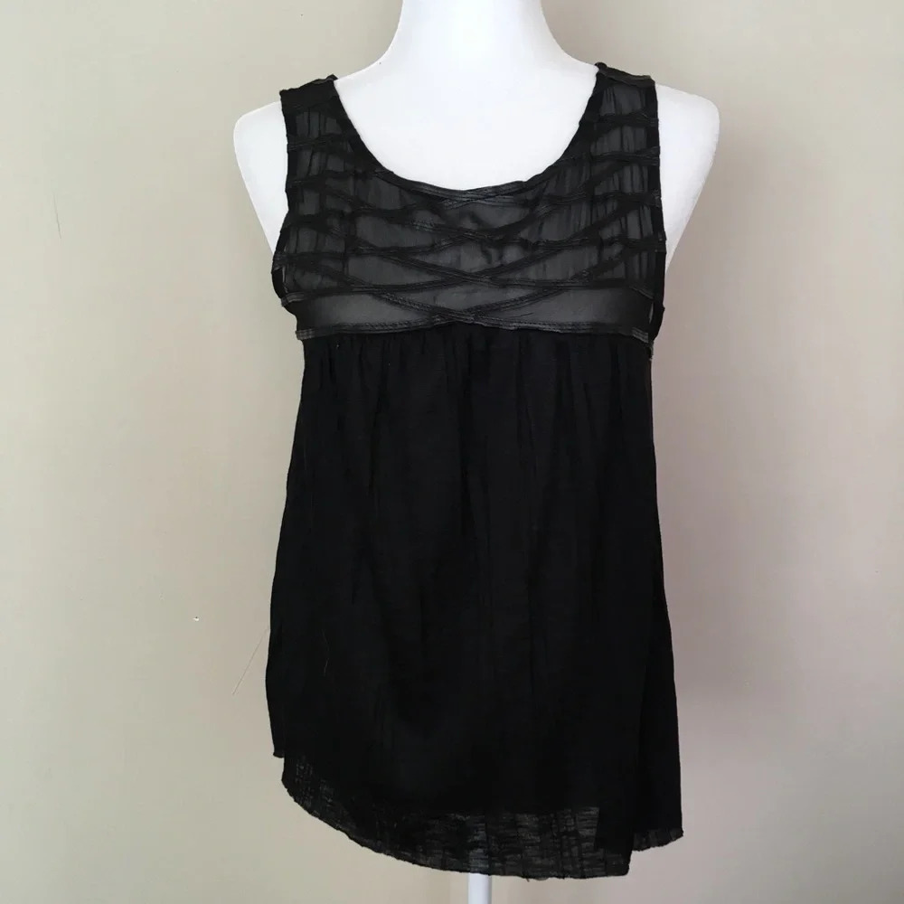 American Eagle Sleeveless Black Blouse Top M